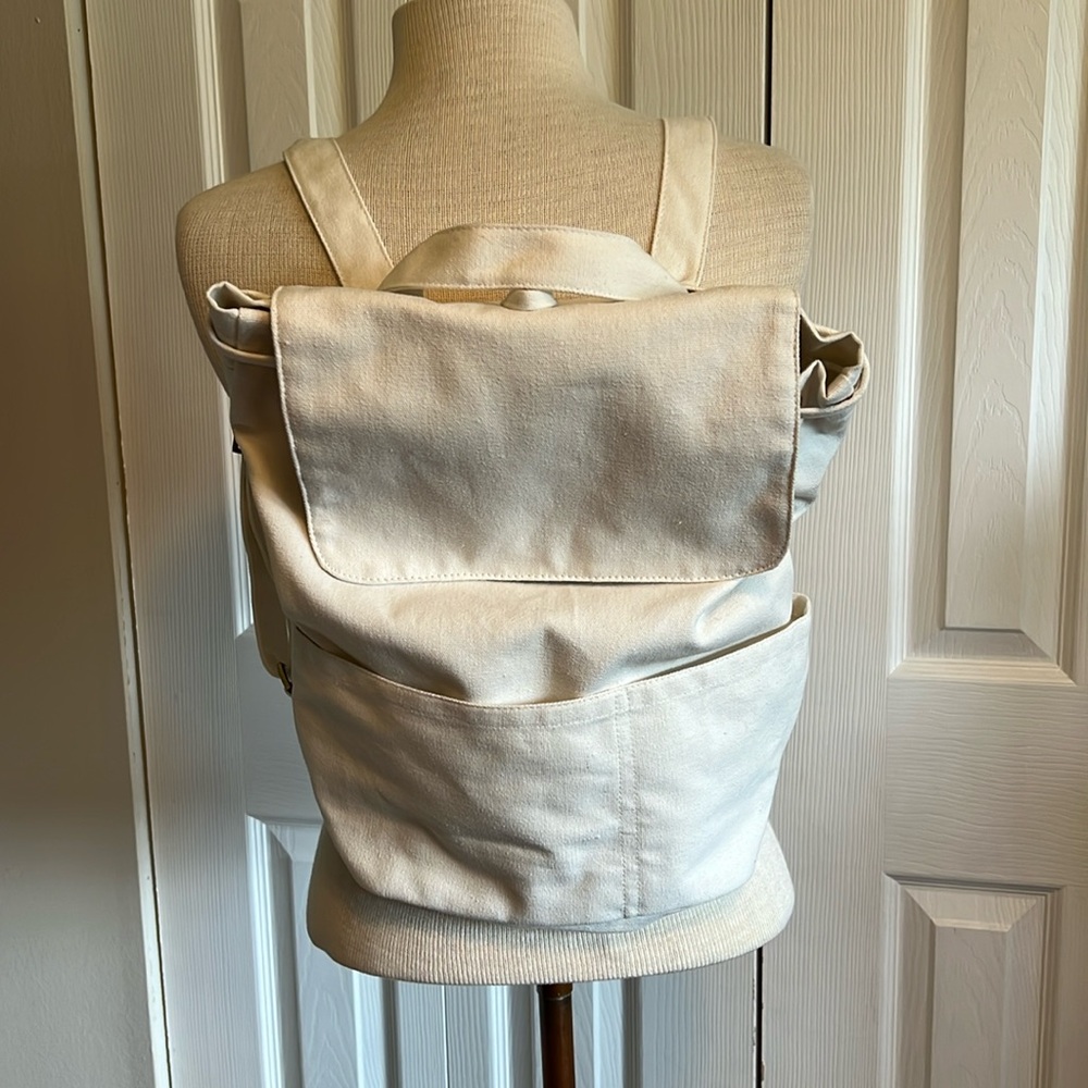 Cream/Natural Canvas Laude The Label Convertible Backpack
